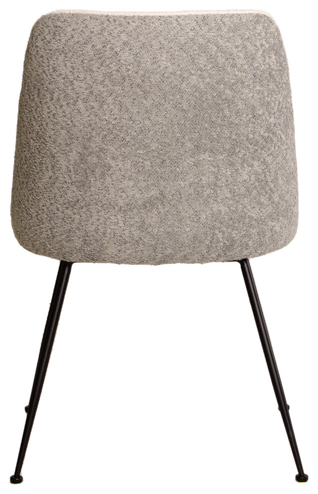 Gray Chenille Upholstered Dining Chair | Andrew Martin Colina