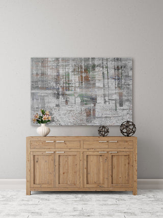 "Blizzard" Painting Print on Wrapped Canvas, 18"x12"