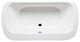 Malibu Skagen Rectangle Whirlpool Bathtub 66x34x22 Biscuit