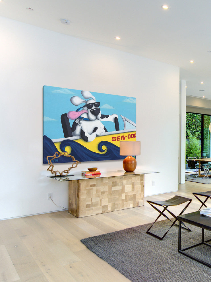Marmont Hill, "Sea Breeze" by Mike Taylor Painting on Wrapped Canvas, 18x12