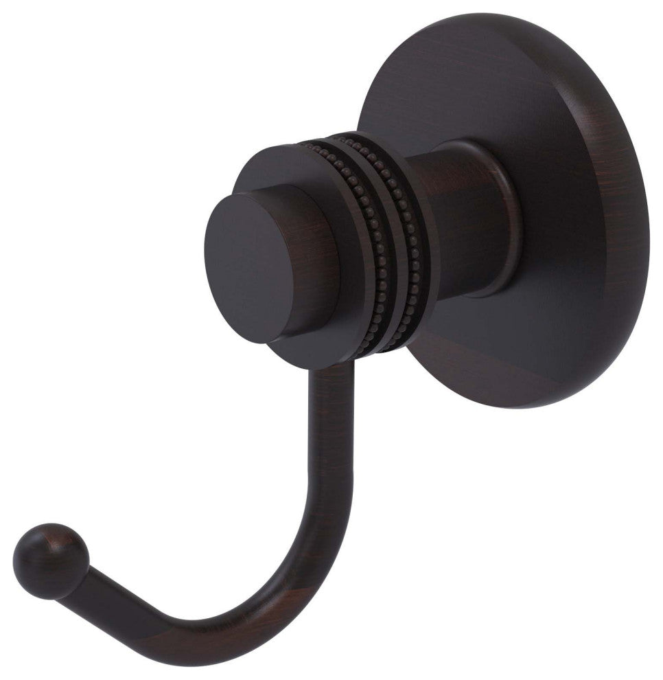 Mercury Robe Hook with Dotted Accents, Venetian Bronze