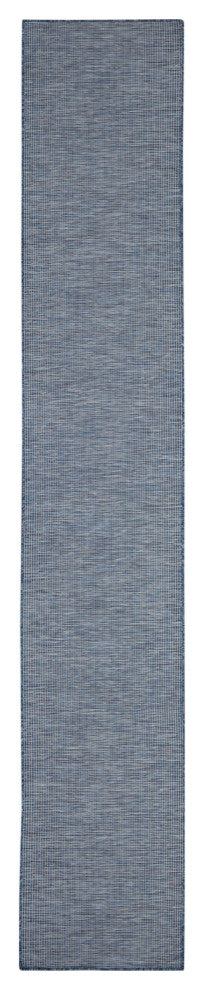 Nourison Positano Contemporary Area Rug, Navy Blue, 2'2"x10' Runner