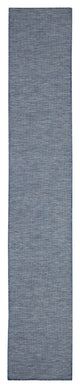 Nourison Positano Contemporary Area Rug, Navy Blue, 2'2"x10' Runner