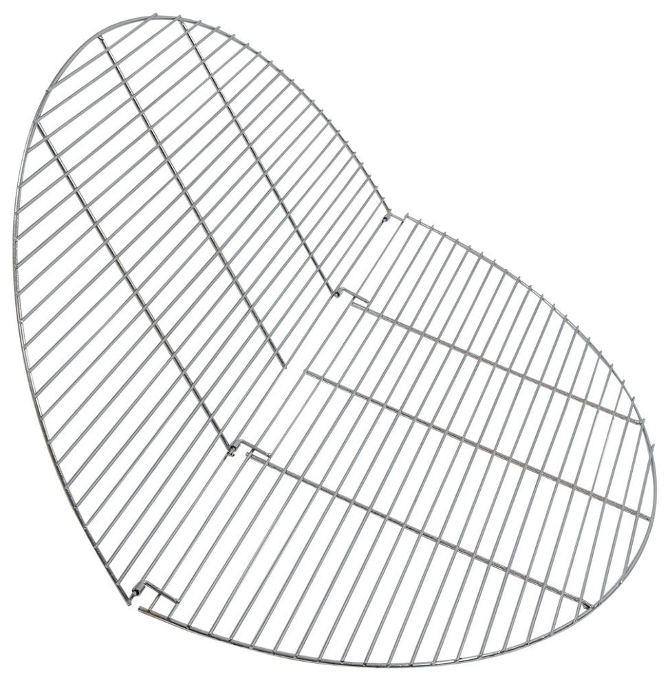 Sunnydaze Foldable Chrome-Plated Cooking Grate, Portable, 40" Diameter