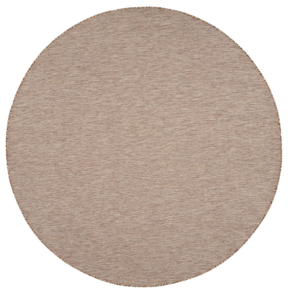 Nourison Positano Contemporary Area Rug, Beige, 8'xround