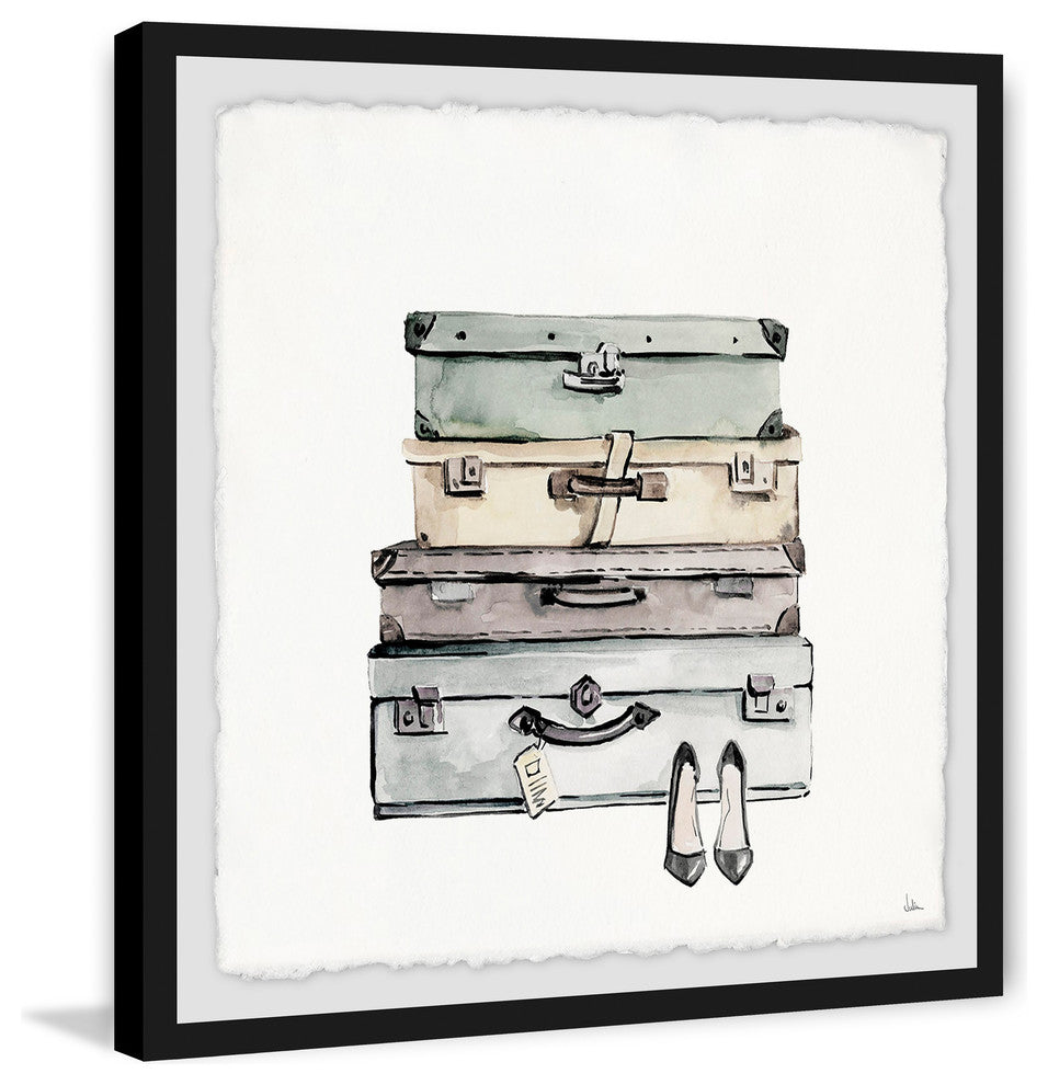 "Intramural" Framed Painting Print, 18"x18"