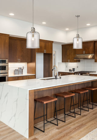 Zlite 340P12-BN 1-Light Pendant, Clear Seeded