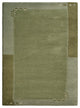 Hand Knotted Tibbati Wool Area Rug Contemporary Green