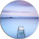 Bright Purple Sky, Seascape Photo Disc Metal Wall Art, 36"