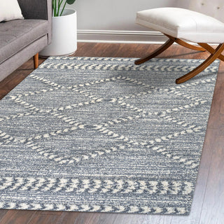 Sofie Moroccan Trellis High-Low Gray/Cream 5'x8' Area Rug