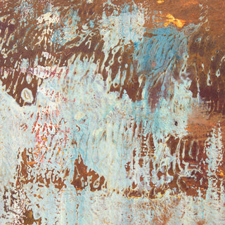 6' Tall Double Sided Rust Canvas Room Divider