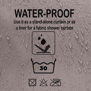 Extra Long Shower Curtain Liner Plastic 71W x 79H, Taupe