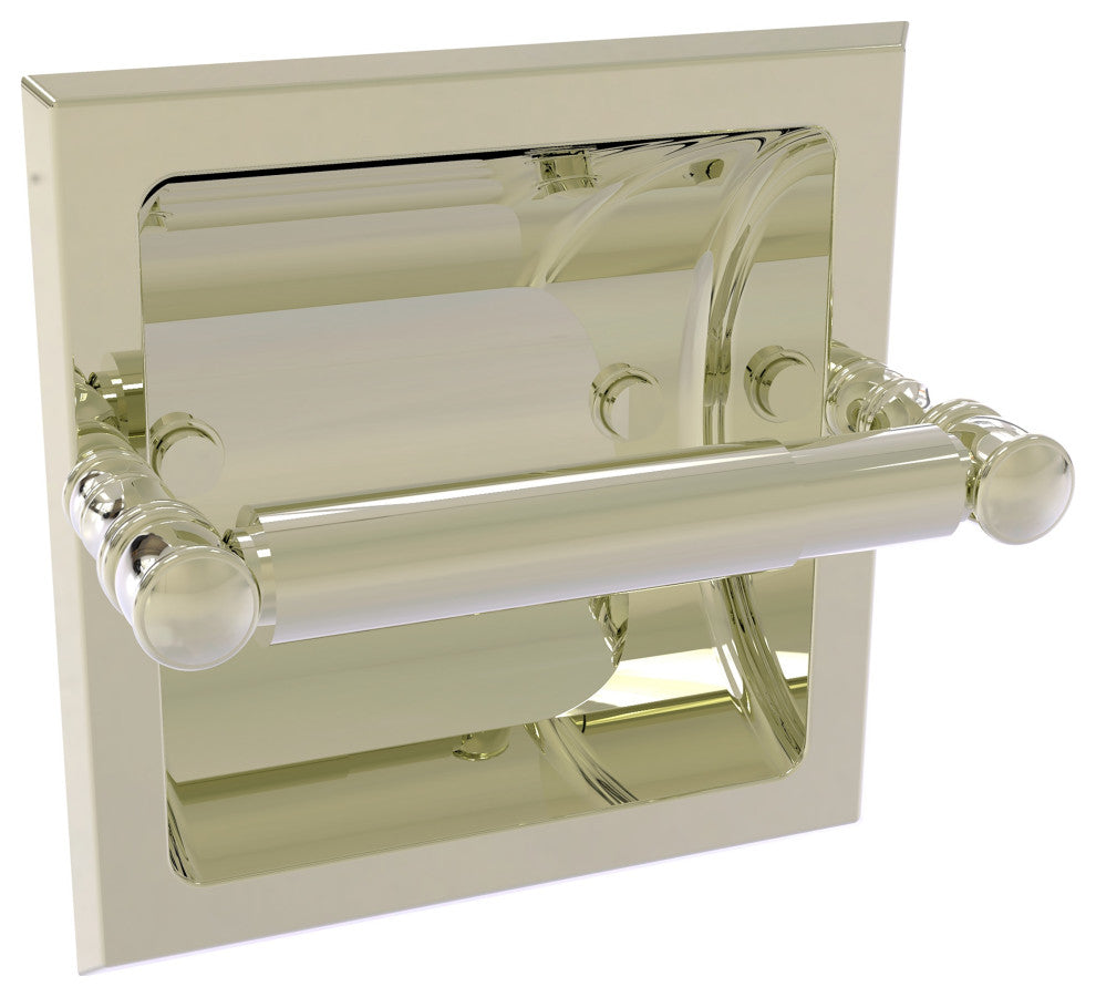 Carolina Recessed Toilet Paper Holder, Polished Nickel