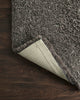 Hand Tufted Polyester Mila Shag Area Rug by Loloi II, Charcoal, 5'x7'6"