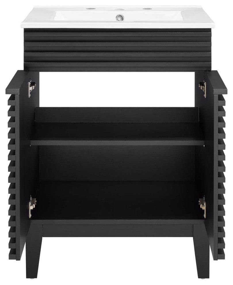 Render Bathroom Vanity, Black White