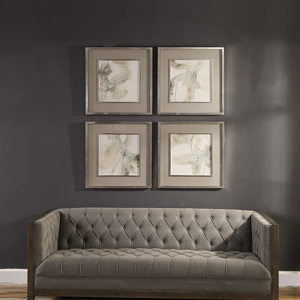 Uttermost 4-Piece Divination Abstract Art Set