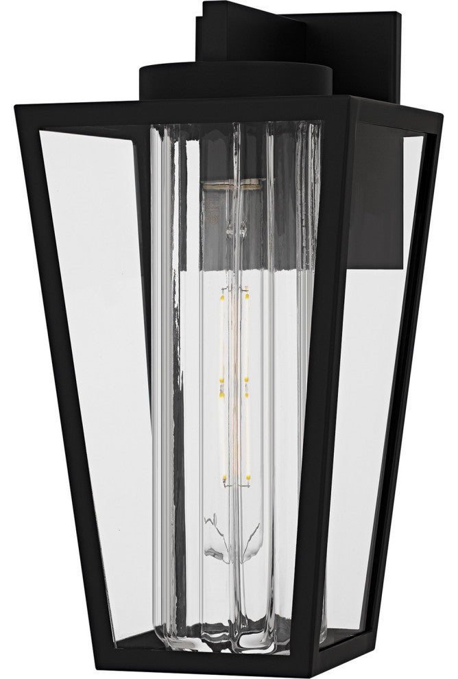 Jett One Light Outdoor Wall Lantern in Matte Black