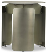 Senshi Industrial End Table Industrial Nickel