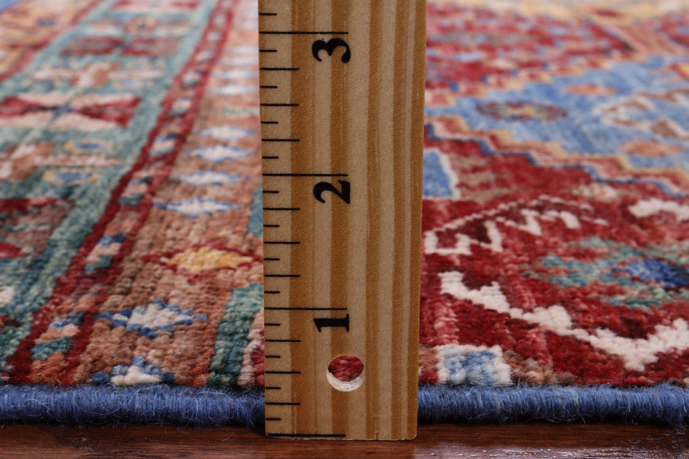 5' 7" X 8' 6" Super Kazak Khorjin Handmade Wool Rug Q7642
