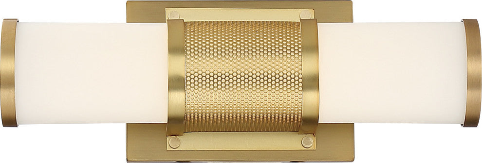 Nuvo Caper 1-Light LED Brushed Brass Wall Mount