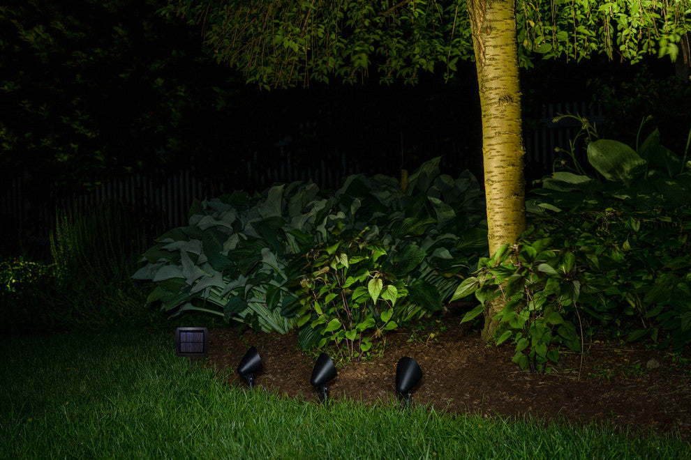 3-in-1 Solar Powered LED Outdoor Landscape Spotlights