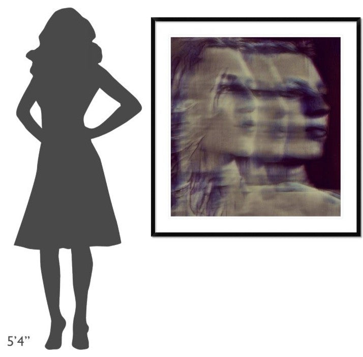 "A Quiet Darkness (shadows)" Framed Digital Print by Dalibor Davidovic, 42x44"