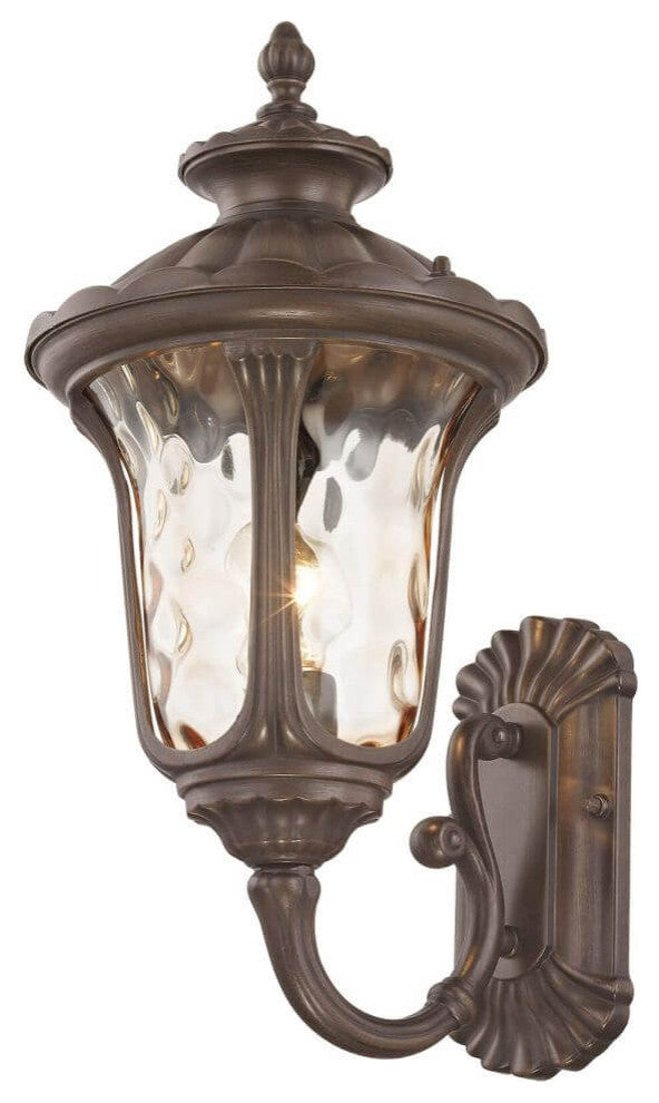 Livex Oxford 1 Light 18" Tall Outdoor Wall Lantern, Imperial Bronze