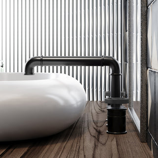 Avallon Widespread, Double Handle, Bathroom Faucet, Matte Black