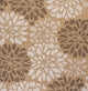 Zinnia Modern Floral Textured Weave Indoor/Outdoor, Brown/Cream, 5' Square