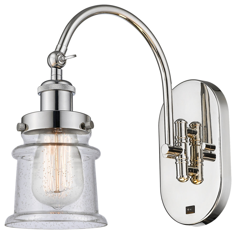 Innovations 918-1W-PN-G184S-LED 1-Light Sconce, Polished Nickel