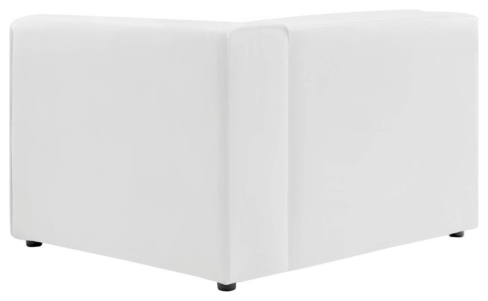 Loveseat and Sofa Set, Faux Vegan Leather, White, Modern, Lounge Hospitality