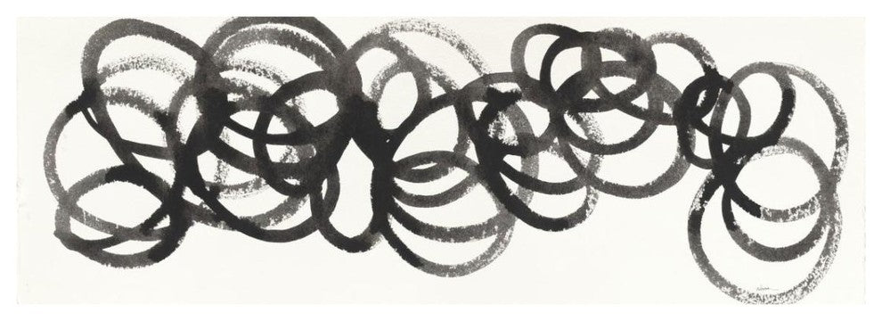 "Swirling Element I" Digital Paper Print by Shirley Novak, 38"x14"