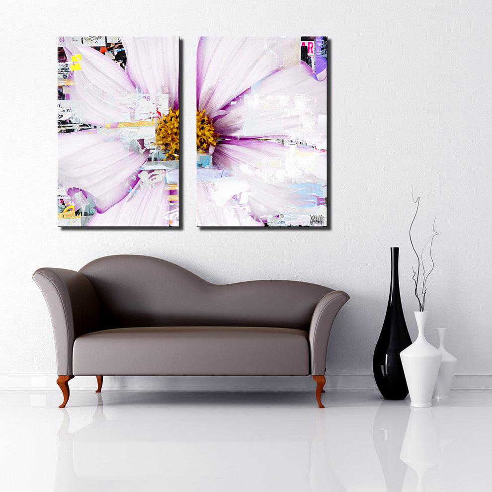 Painted Petals LXXXII Canvas Art, 2-Piece Set