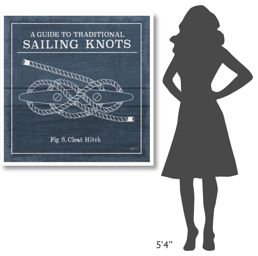 "Vintage Sailing Knots VII" Digital Paper Print by Mary Urban, 42"x42"