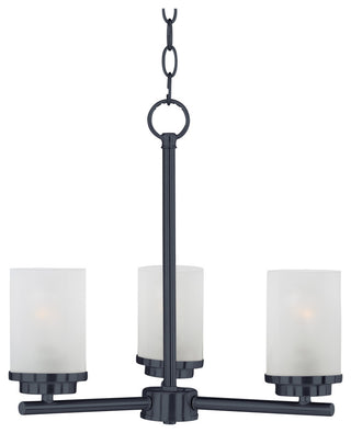 Maxim 10203FT Corona 3 Light 17"W Pillar Candle Mini Chandelier - Black
