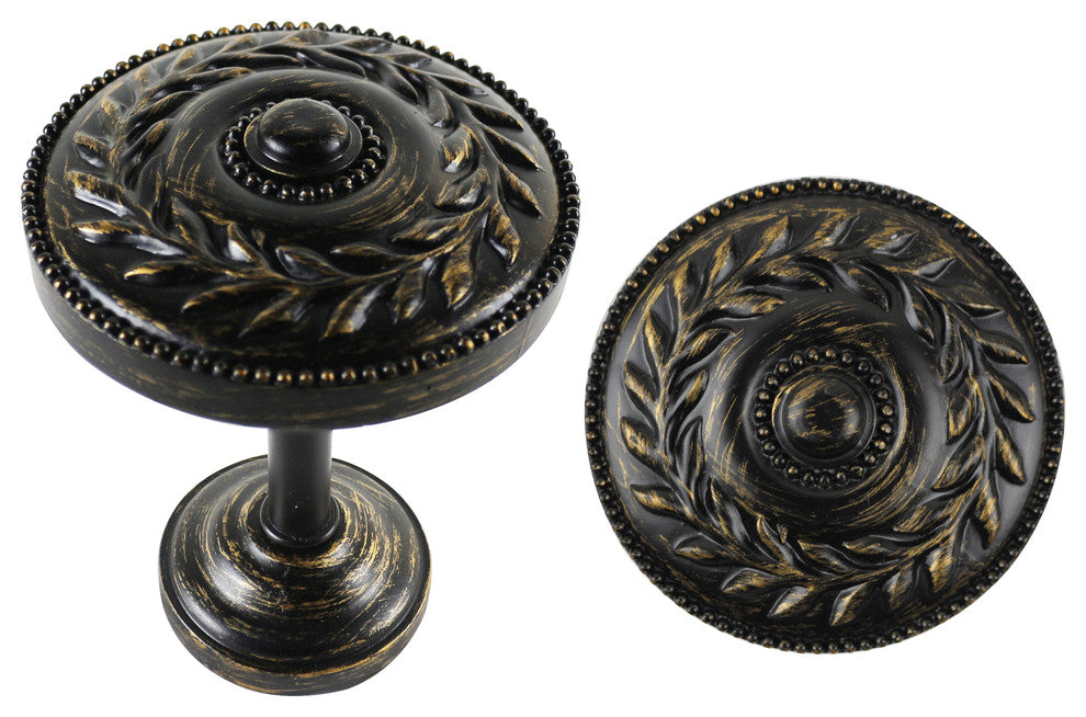 Hera Medallion Drapery Holdback, Burnt Gold, Single