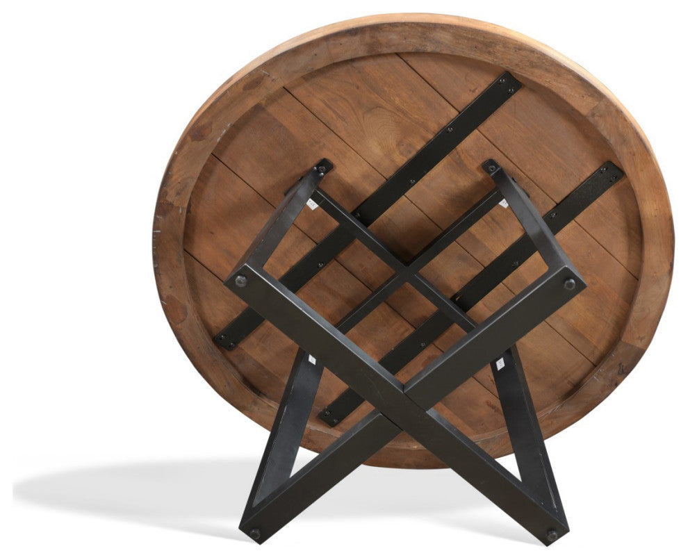 Blossom Reclaimed Wood Round Coffee Table