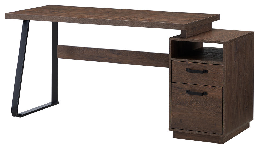 TATEUS Home Office Computer Desk Brown Writing Study Table