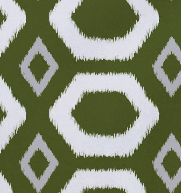 More Hugs And Kisses Geometric Print Placement, Olive, Set of 4