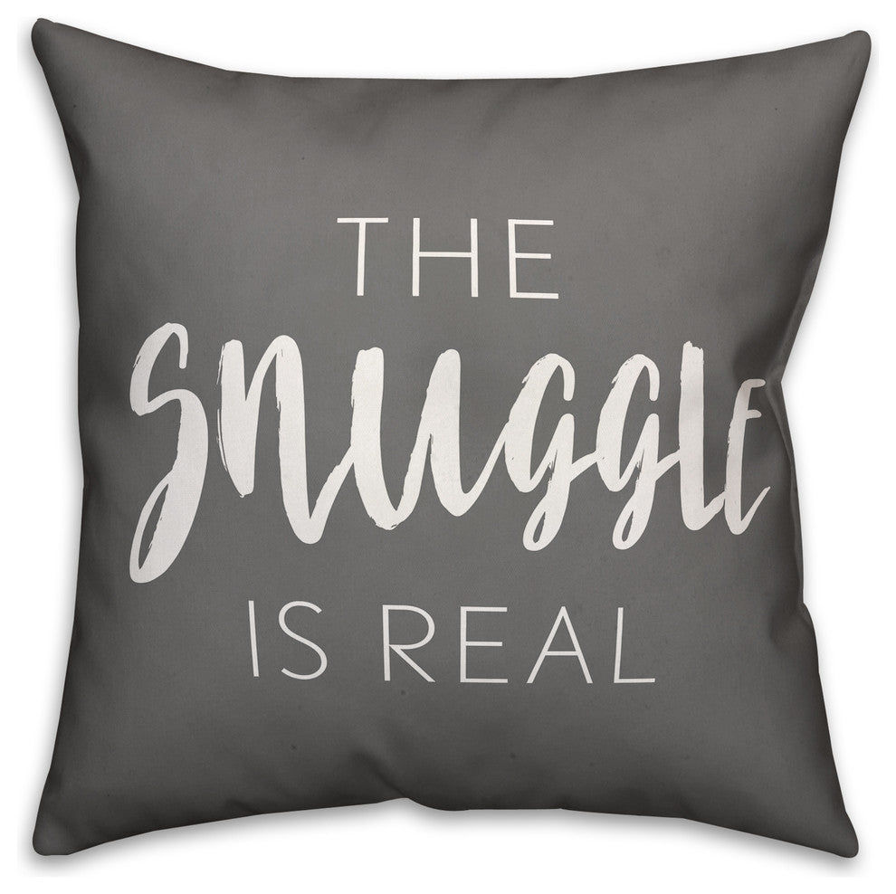 The Snuggle is Real Spun Poly Pillow, 18x18