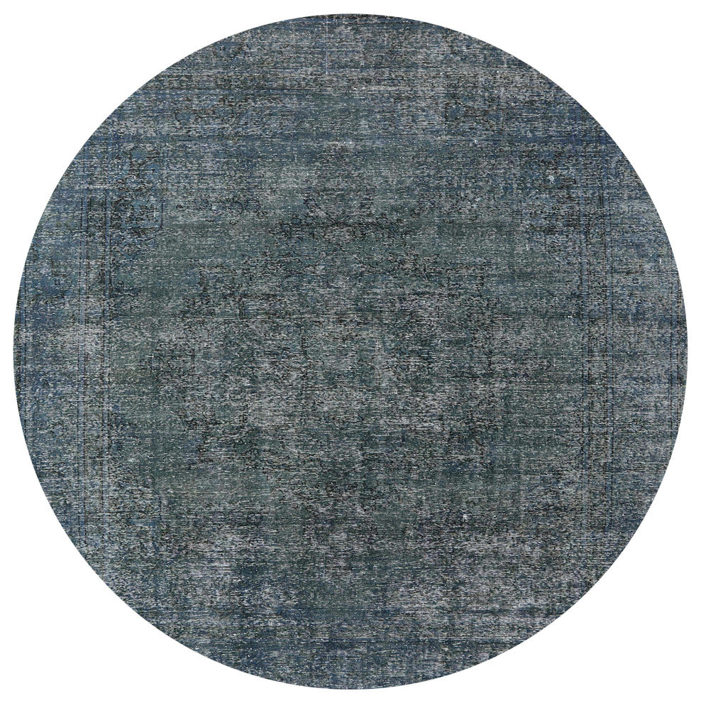 Ahgly Company Indoor Round Mid-Century Modern Area Rugs, 7' Round