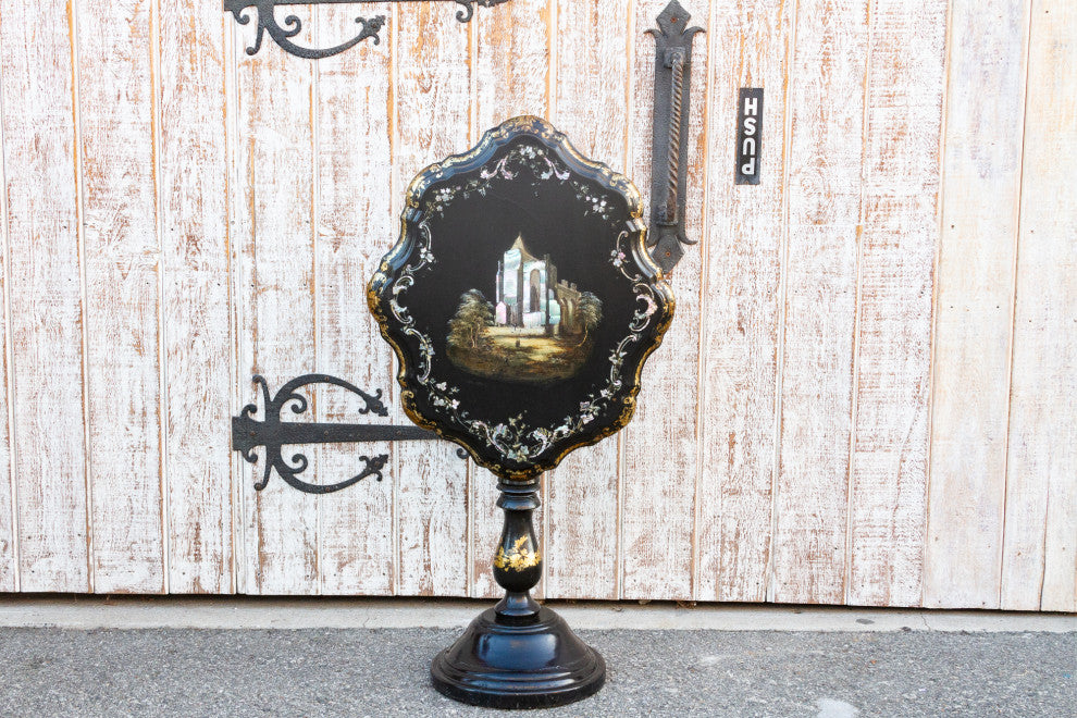 Antique French Mother of Pearl Inlaid Table