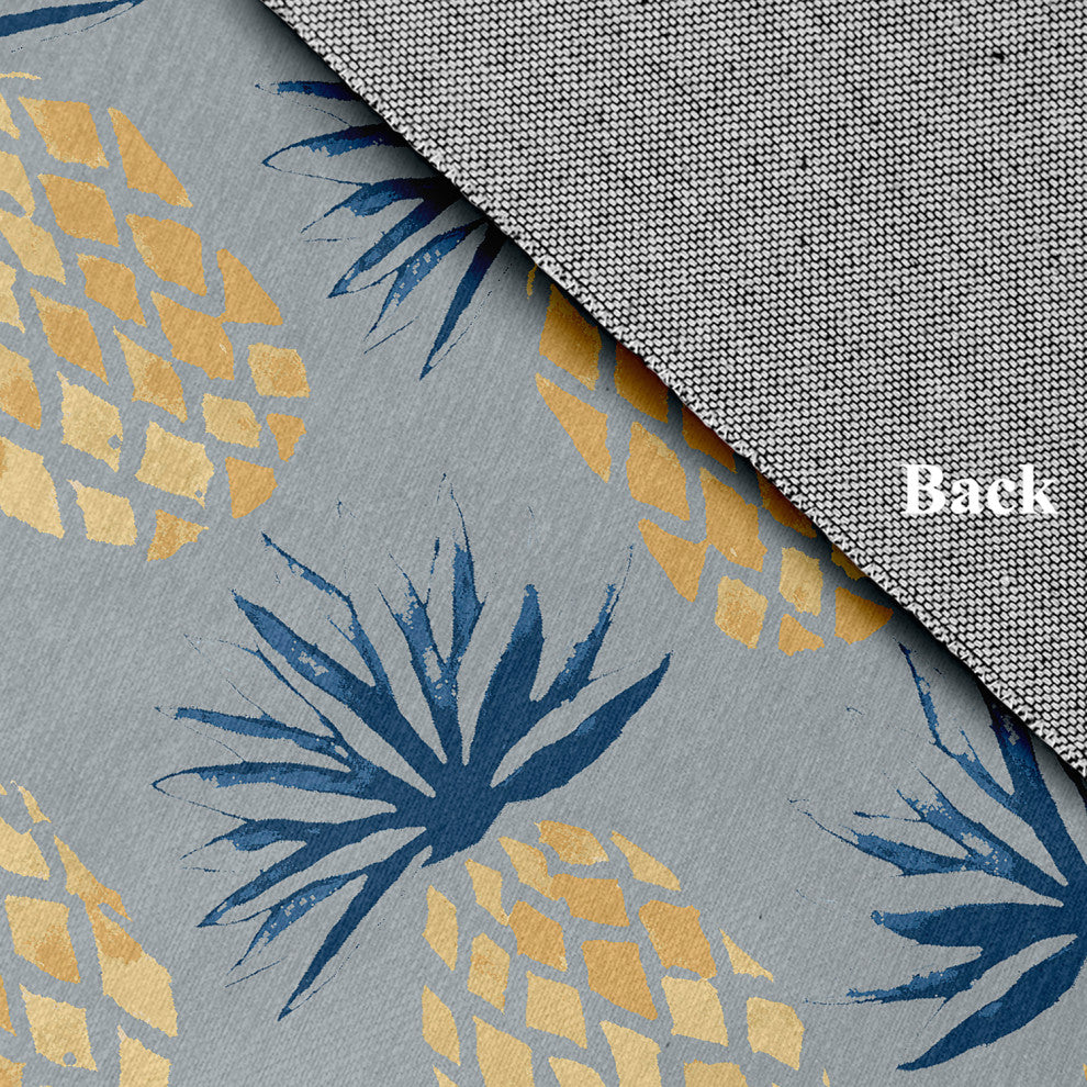 Pineapple Stripes Chenille Rug