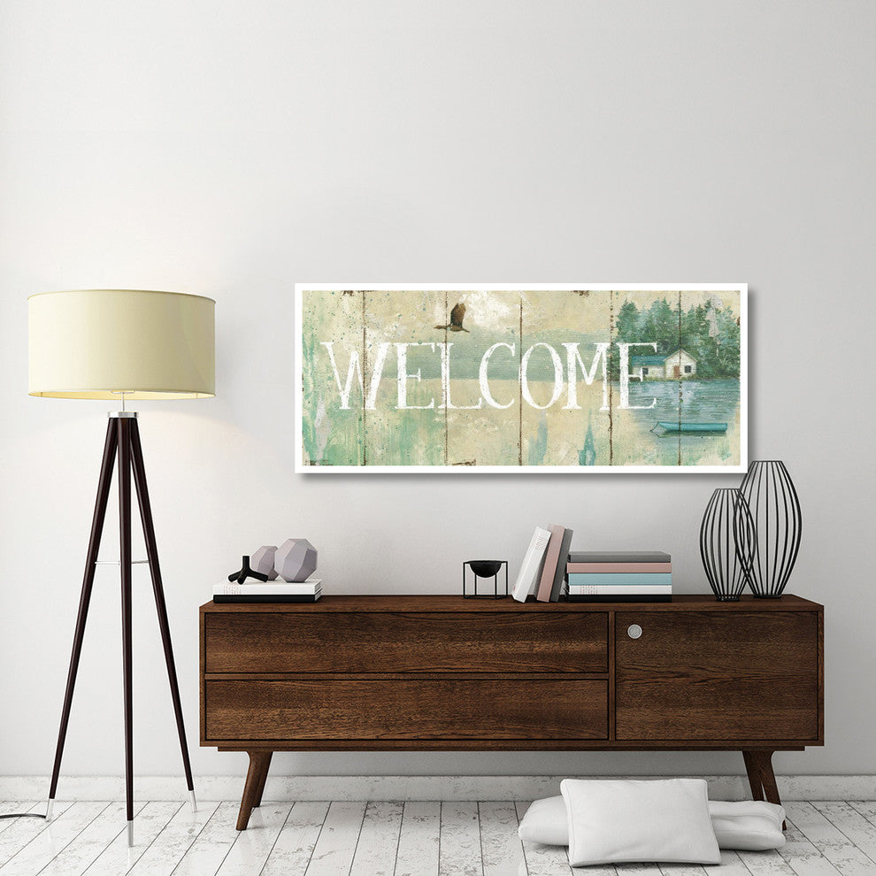 "Waterside Lodge III" Digital Paper Print by Daphne Brissonnet, 62"x26"
