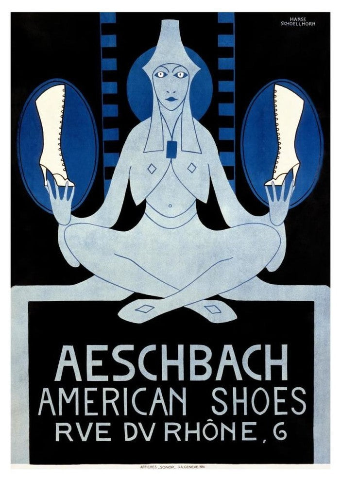 "Aeschbach American Shoes" Digital Paper Print by Hans Schoellhorn, 33"x46"