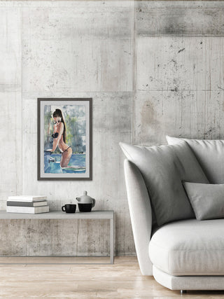 "Ultimate Summer Body" Framed Painting Print, 12"x18"