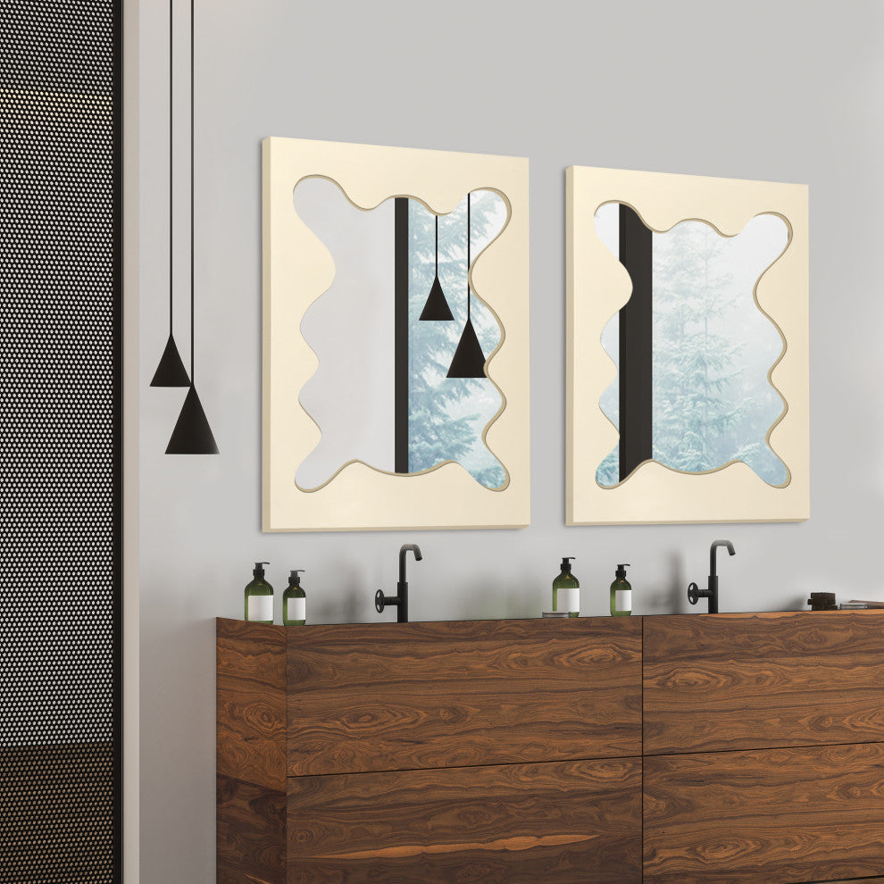 Asymmetrical Mirror, Decorative Irregular Mirror, Modern Aesthetic Mirror
