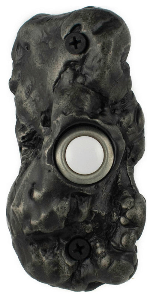 Burl Doorbell, Luxury Decorative Hardware, Black Iron