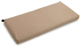 40"x19" Outdoor Spun Polyester Loveseat Cushion, Sandstone
