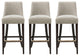 Manhattan Comfort Beever Barstool, Taupe, Set of 3